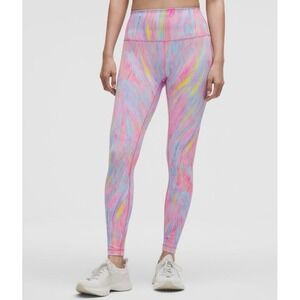 Lululemon‎ Size 8 Wunder Train High Rise Tight 28" Prism Marble Multi LW5DJ7S